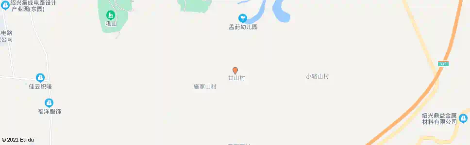 绍兴甘山_公交站地图_绍兴公交_妙搜公交查询2025