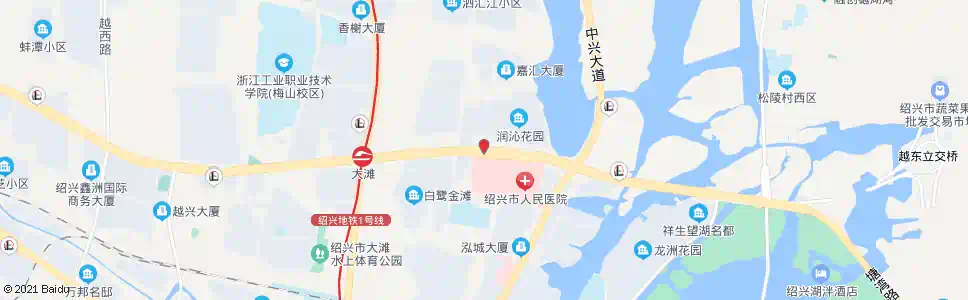 绍兴润沁路口_公交站地图_绍兴公交_妙搜公交查询2025