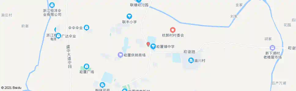绍兴崧厦镇中_公交站地图_绍兴公交_妙搜公交查询2025