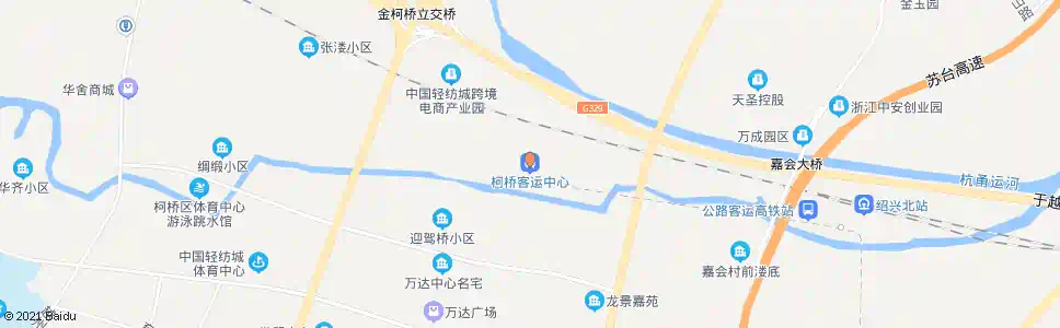 绍兴柯桥客运中心(南)_公交站地图_绍兴公交_妙搜公交查询2025