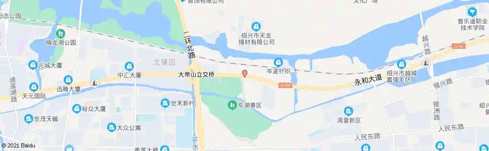 绍兴东湖印花厂_公交站地图_绍兴公交_妙搜公交查询2025