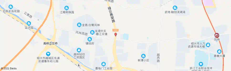 绍兴凤林路口_公交站地图_绍兴公交_妙搜公交查询2025