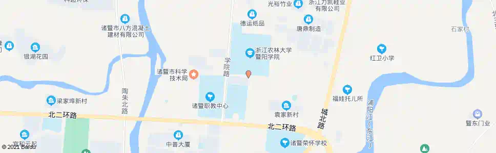 绍兴暨阳学院南门_公交站地图_绍兴公交_妙搜公交查询2025
