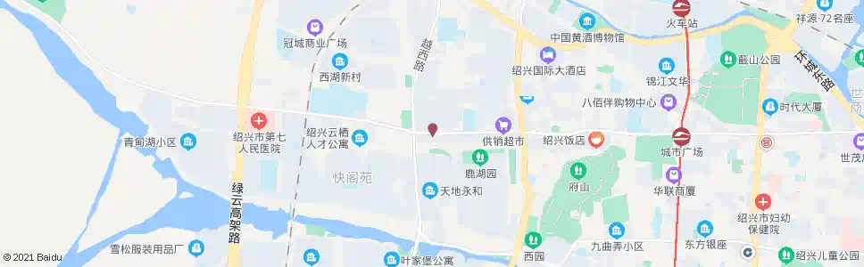 绍兴胜利路越西路口_公交站地图_绍兴公交_妙搜公交查询2025