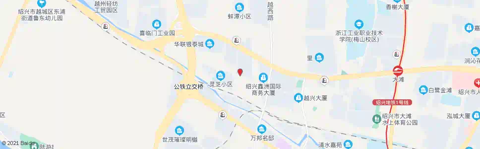 绍兴朝皇灯饰城_公交站地图_绍兴公交_妙搜公交查询2025