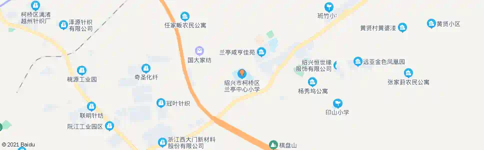 绍兴兰亭镇中心小学_公交站地图_绍兴公交_妙搜公交查询2025