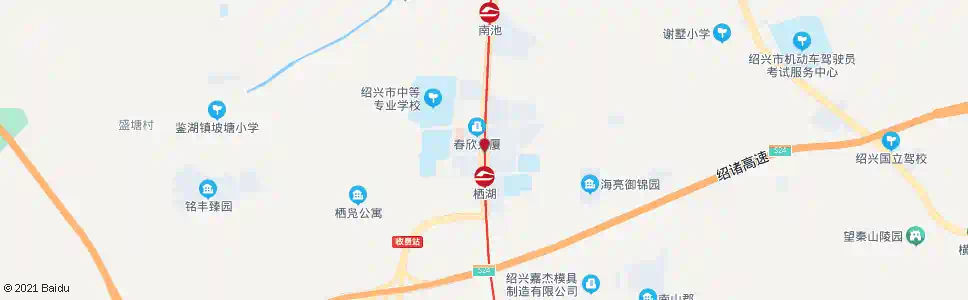 绍兴鉴湖镇政府_公交站地图_绍兴公交_妙搜公交查询2025