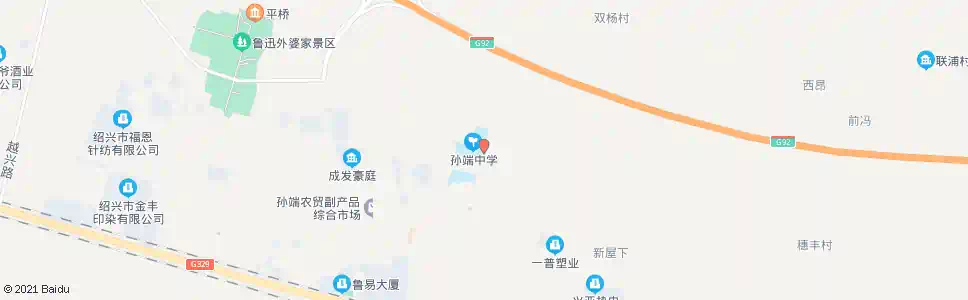 绍兴孙端镇中_公交站地图_绍兴公交_妙搜公交查询2025