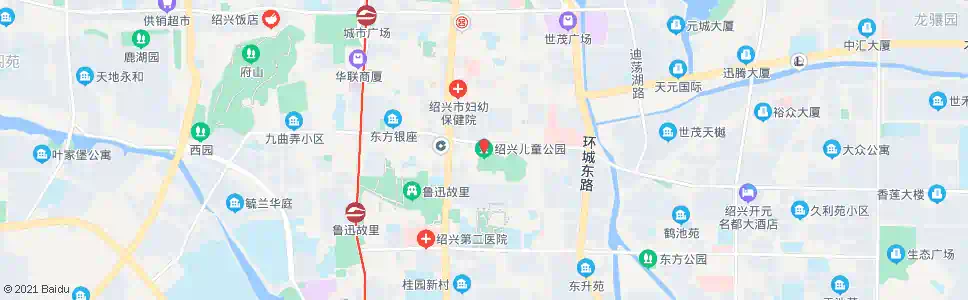 绍兴儿童公园_公交站地图_绍兴公交_妙搜公交查询2025
