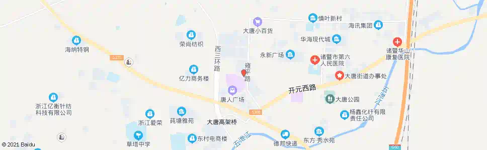 绍兴大唐袜业城_公交站地图_绍兴公交_妙搜公交查询2025