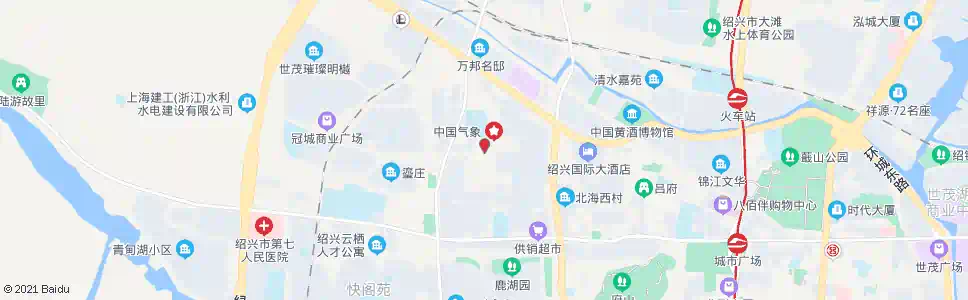 绍兴北海街道办事处_公交站地图_绍兴公交_妙搜公交查询2025