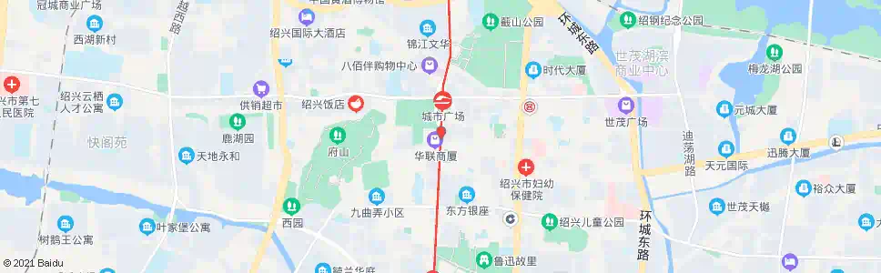 绍兴华联商厦_公交站地图_绍兴公交_妙搜公交查询2025