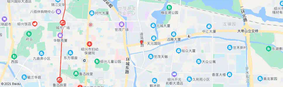 绍兴迪荡新城_公交站地图_绍兴公交_妙搜公交查询2025