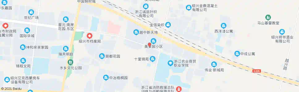 绍兴宏大美安居_公交站地图_绍兴公交_妙搜公交查询2025
