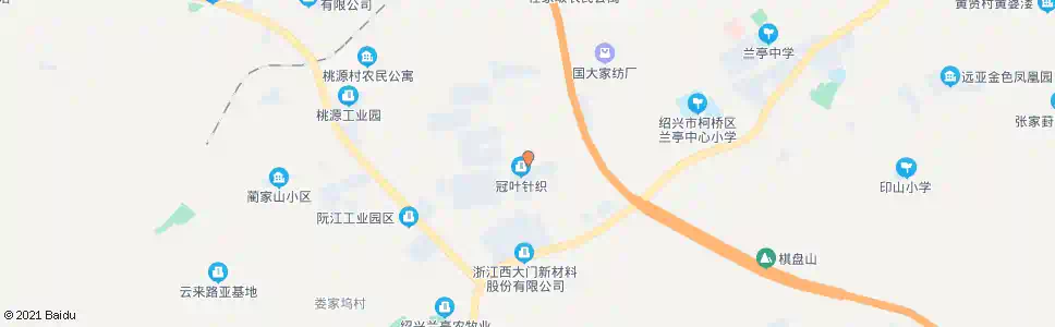 绍兴鹰翔染整(冠叶针织)_公交站地图_绍兴公交_妙搜公交查询2025
