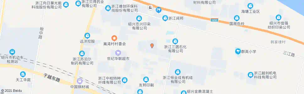 绍兴富得利木业_公交站地图_绍兴公交_妙搜公交查询2025