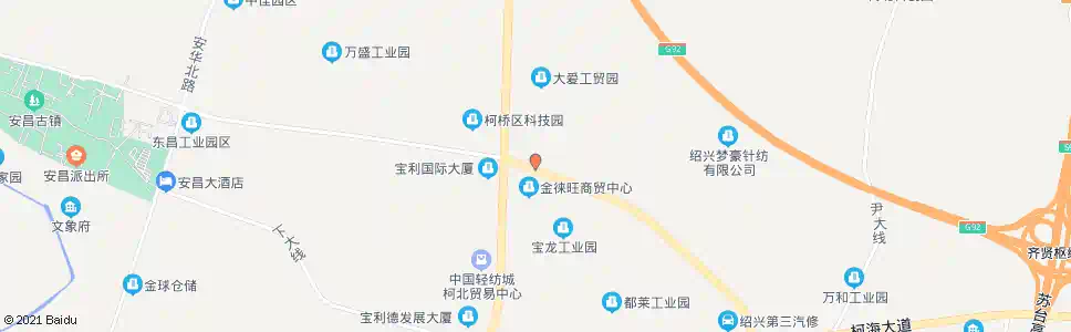 绍兴柯北东区入口_公交站地图_绍兴公交_妙搜公交查询2025