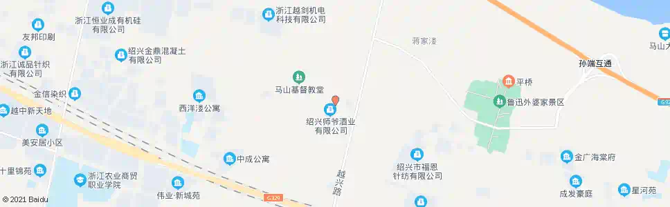 绍兴师爷酒业_公交站地图_绍兴公交_妙搜公交查询2025
