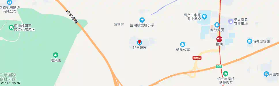 绍兴铭丰臻园_公交站地图_绍兴公交_妙搜公交查询2025