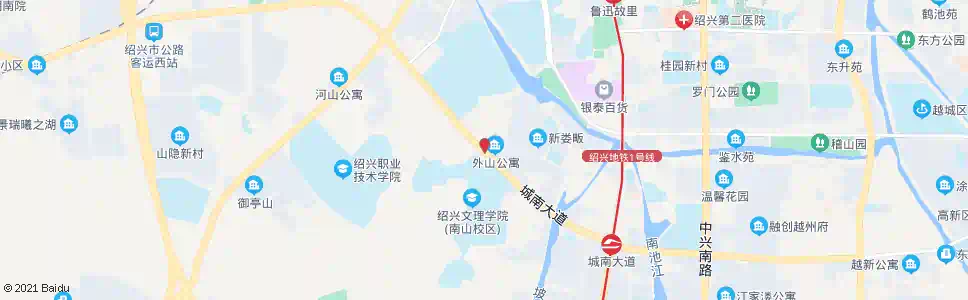 绍兴文理学院南山校区_公交站地图_绍兴公交_妙搜公交查询2025