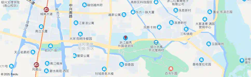 绍兴越秀外国语学院_公交站地图_绍兴公交_妙搜公交查询2025
