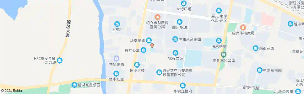 绍兴钟家甲保健站(百安花园)_公交站地图_绍兴公交_妙搜公交查询2025
