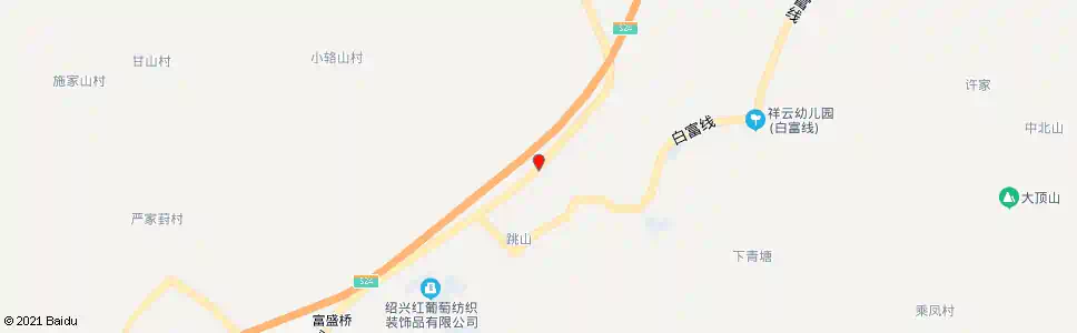 绍兴跳山村口_公交站地图_绍兴公交_妙搜公交查询2025