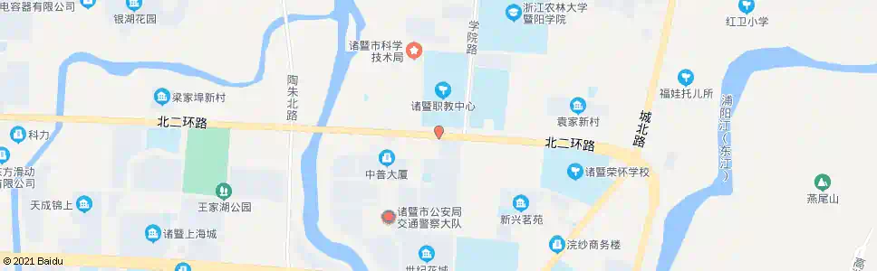 绍兴诸暨市职教中心_公交站地图_绍兴公交_妙搜公交查询2025
