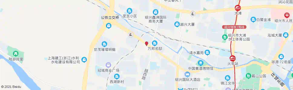 绍兴水联贸易中心_公交站地图_绍兴公交_妙搜公交查询2025