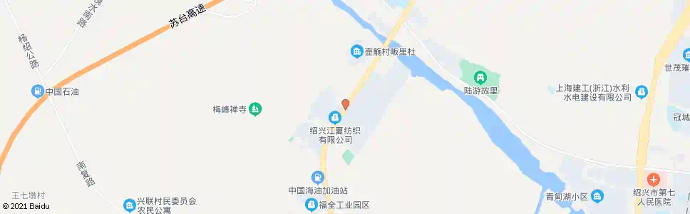 绍兴盛峰纺织_公交站地图_绍兴公交_妙搜公交查询2025