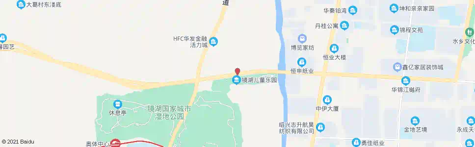 绍兴镜湖湿地儿童乐园_公交站地图_绍兴公交_妙搜公交查询2025