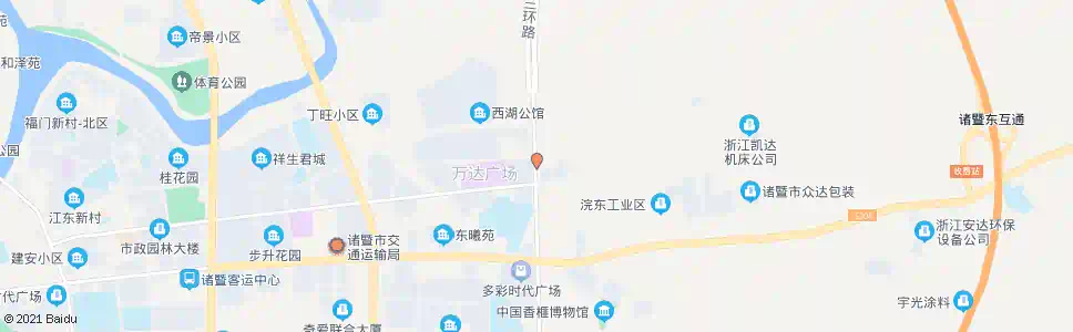 绍兴诸暨万达广场_公交站地图_绍兴公交_妙搜公交查询2025