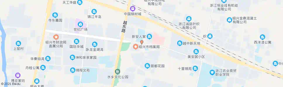 绍兴市档案局馆(柯灵小学)_公交站地图_绍兴公交_妙搜公交查询2025