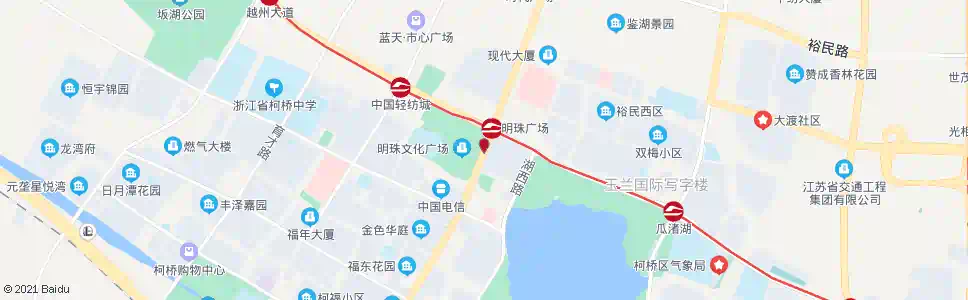 绍兴明珠广场_公交站地图_绍兴公交_妙搜公交查询2025