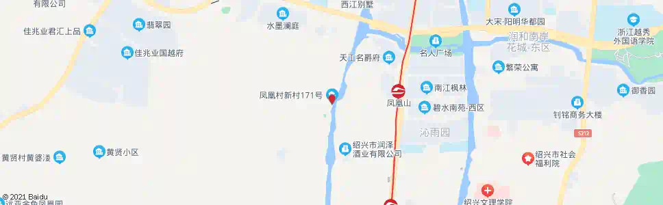 绍兴凤凰村_公交站地图_绍兴公交_妙搜公交查询2025