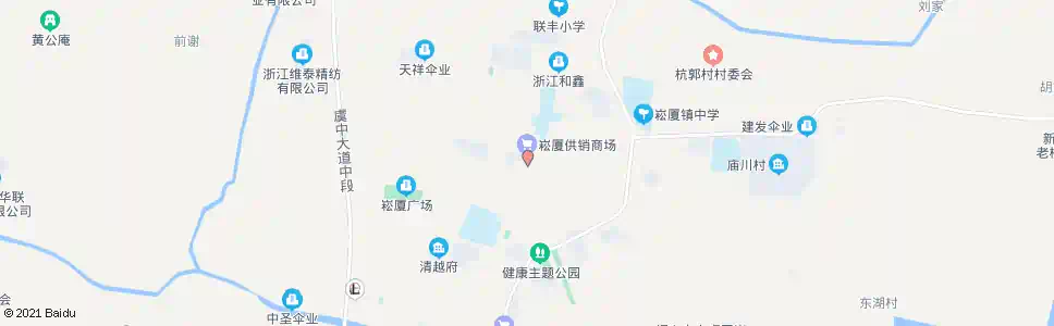 绍兴崧厦商场_公交站地图_绍兴公交_妙搜公交查询2025