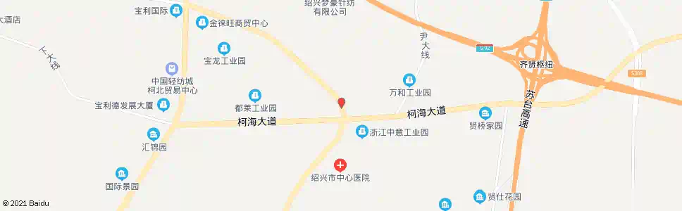 绍兴柯海路口_公交站地图_绍兴公交_妙搜公交查询2025