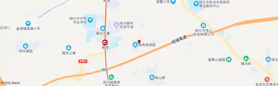 绍兴上谢墅村口_公交站地图_绍兴公交_妙搜公交查询2025