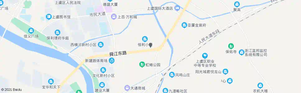 绍兴上虞东站(上虞日报社)_公交站地图_绍兴公交_妙搜公交查询2025