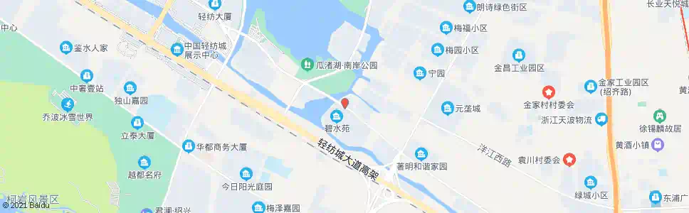 绍兴碧水苑_公交站地图_绍兴公交_妙搜公交查询2025