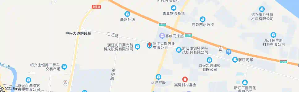 绍兴贝得药业_公交站地图_绍兴公交_妙搜公交查询2025