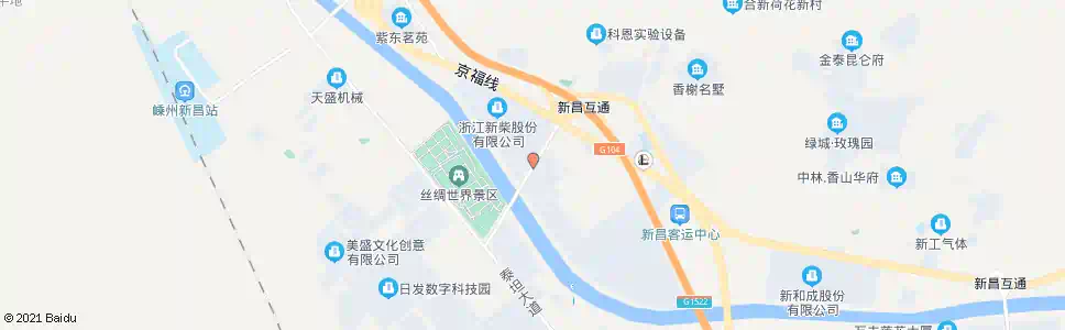绍兴新柴股份(达利发桥)_公交站地图_绍兴公交_妙搜公交查询2025