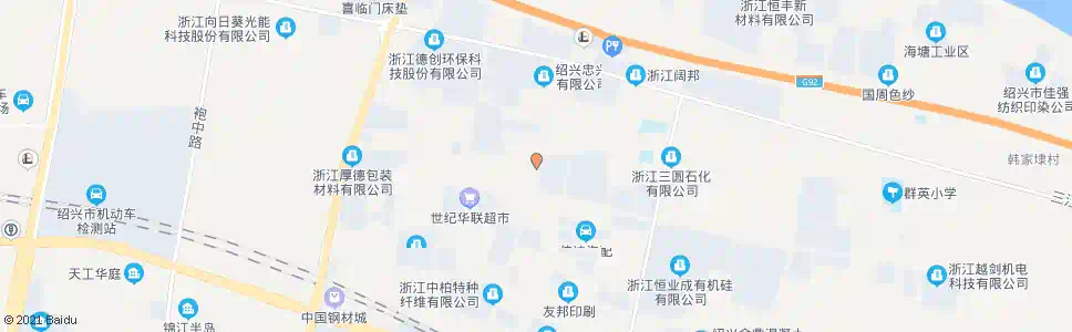 绍兴大发布业_公交站地图_绍兴公交_妙搜公交查询2025