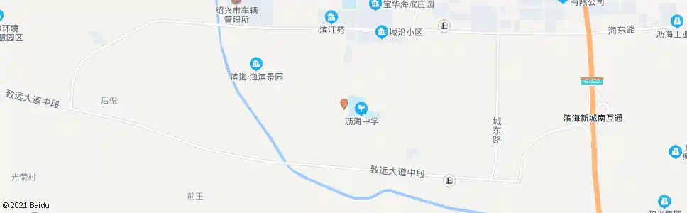 绍兴沥海中学_公交站地图_绍兴公交_妙搜公交查询2025
