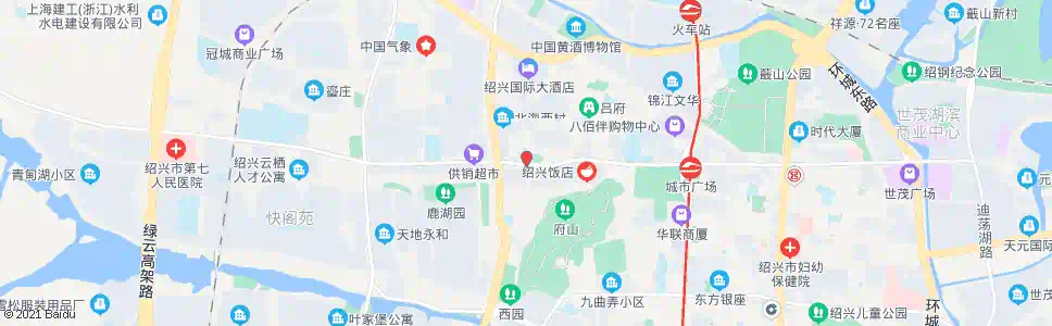 绍兴府山桥_公交站地图_绍兴公交_妙搜公交查询2025