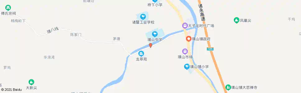 绍兴璜山村_公交站地图_绍兴公交_妙搜公交查询2025