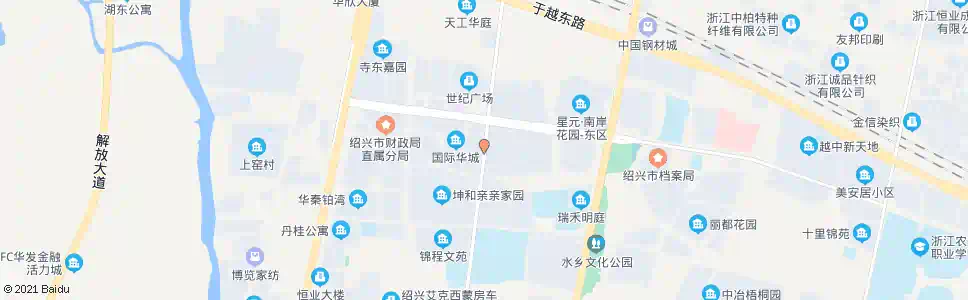 绍兴金湖湾西门(袍中路世纪街口)_公交站地图_绍兴公交_妙搜公交查询2025