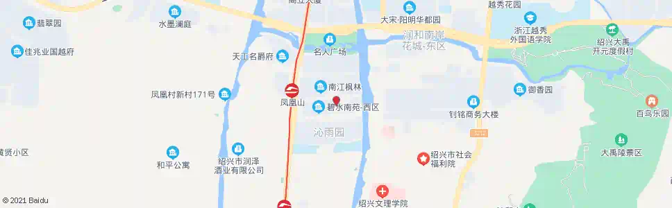 绍兴沁雨园_公交站地图_绍兴公交_妙搜公交查询2025