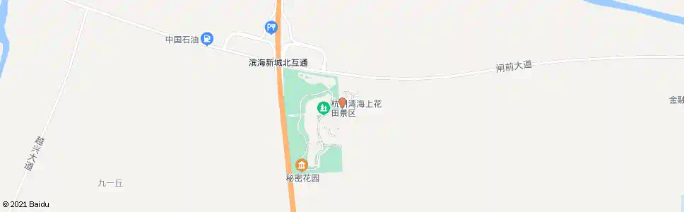 绍兴杭州湾海上花田_公交站地图_绍兴公交_妙搜公交查询2025