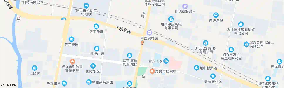 绍兴鸿通金都_公交站地图_绍兴公交_妙搜公交查询2025
